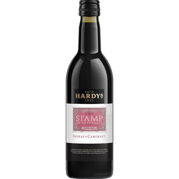 HARDYS STAMP SHIRAZ CAB 187x12